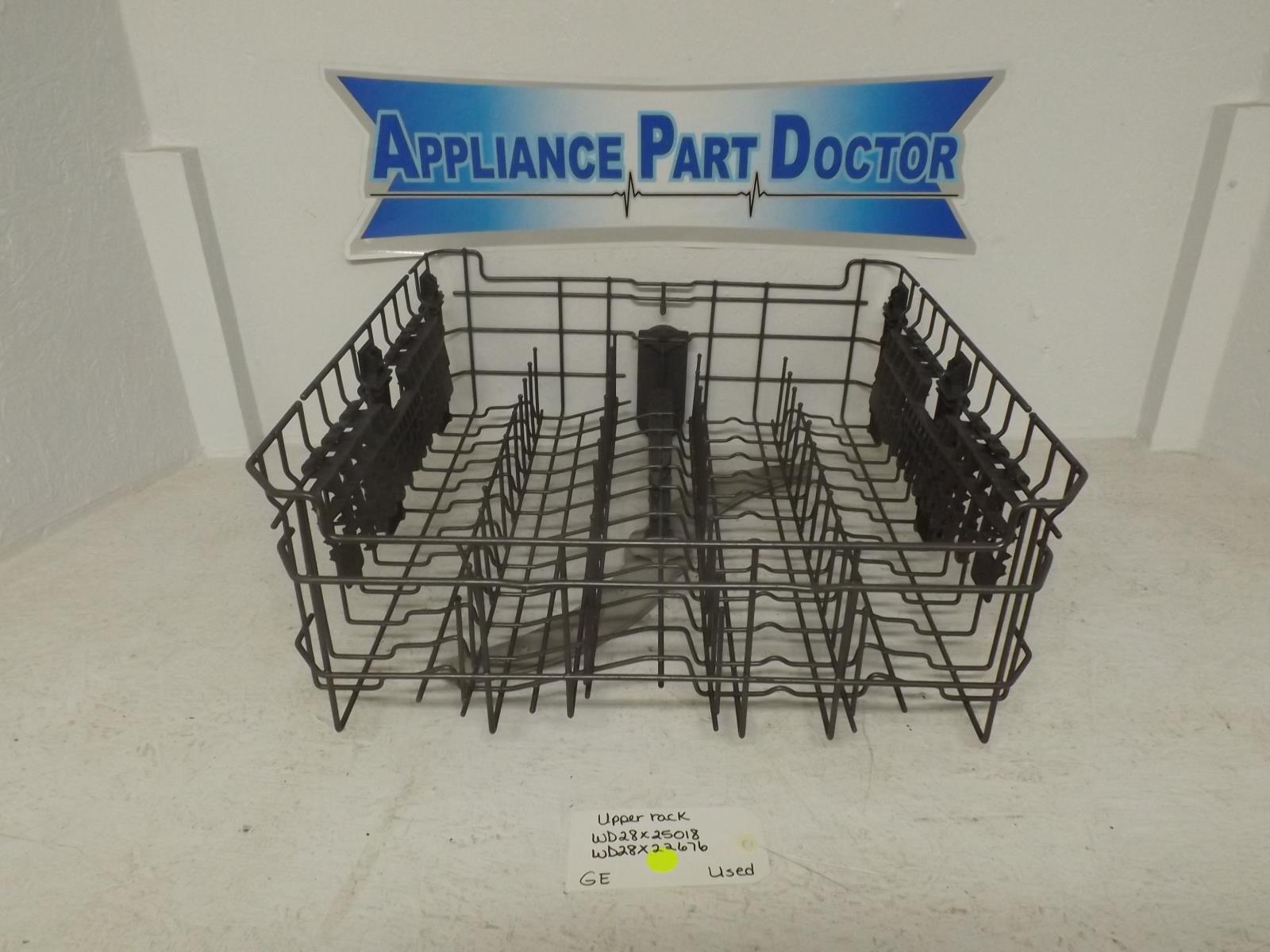 GE Dishwasher WD28X25018 WD28X22676 Upper Dish Rack Used GE Dishwasher WD28X25018 WD28X22676 Upper Dish Rack Used